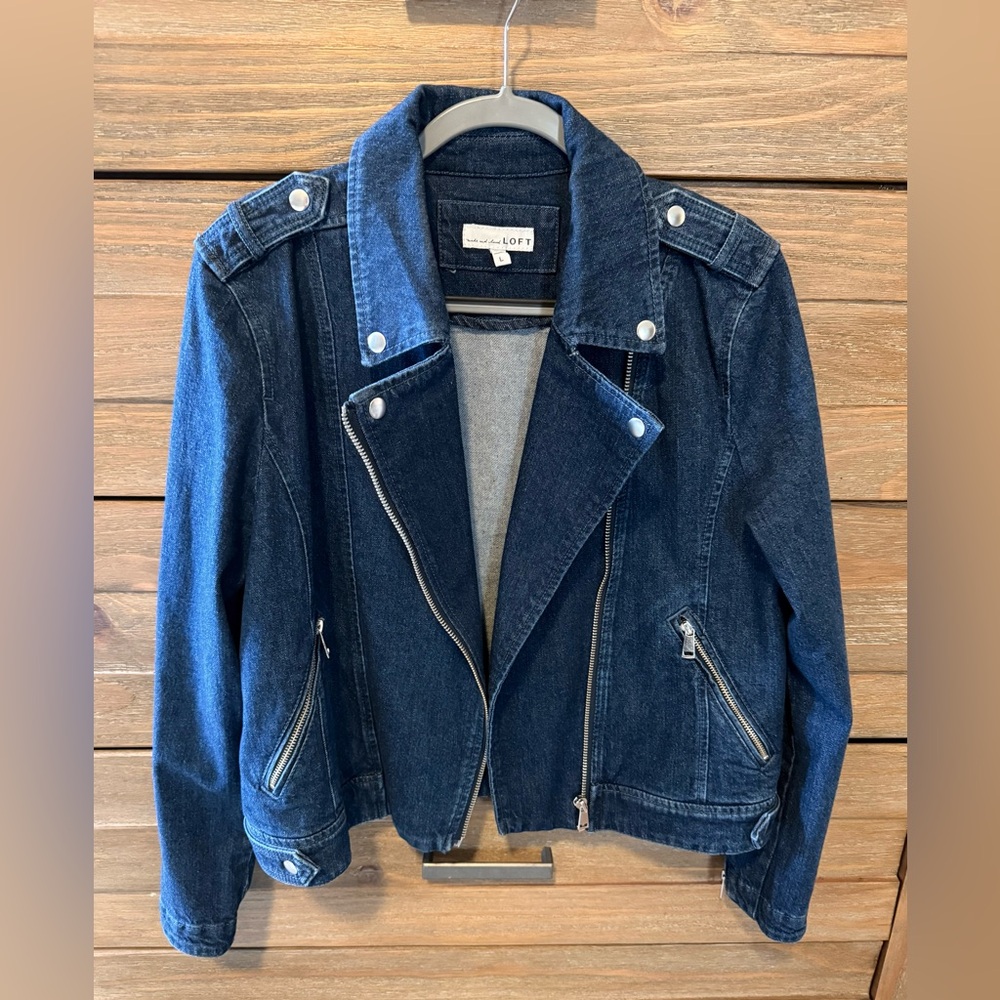 Loft Denim Moto Jacket